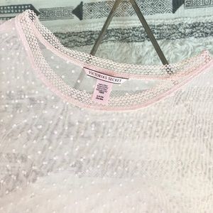 Victoria’s Secret Pink Mesh Dot Sleep Shirt